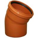 Instalplast PVC ārdarbu kanalizācijas līkums 8029115, 160x30&deg;, oranži brūna, nemīkstināts PVC, pH 2-12, līdz +40&deg;C