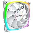 Montech Datora korpuss ventilators AX140PWMWHITE, 140mm, 540-1760RPM, 27.9dB, Rifle bearing, 4-pin, 5V 3-pin RGB