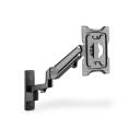 Digitus monitori seinakinnitus DA-90428, 1xLCD, 43'', 23kg, kallutus -5&deg;/+15&deg;, p&ouml;&ouml;ramine -90&deg;/+90&deg;, VESA 75x75/100x100