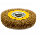 Diskinis šepetėlis Ø125mm, žalvariniai šereliai, storis 20mm