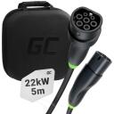 Green Cell EV кабель GC Snap 22kW, EVKABGC01, 5м, 22кВт, 32А, 3 фазы, IP54, жесткий чехол
