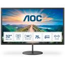 Aoc LCD монитор Q32V4 31.5" 2560 x 1440 2K Ultra HD IPS, 75Гц, 4 мс, VESA, 2 динамика, черный