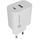 Natec Laadija NUC-2396, 20W, 100-240V, 1xUSB-A, 1xUSB-C, 5-12V, kiire laadimine, universaalne