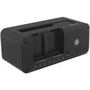 Raidsonic dokstacija IB-2924MSCL-C31, 3, 12 V, USB 3.2 (Gen 2), M.2 NVMe / SATA 6Gb/s, melna