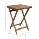 Galds GWEN 50x50xH70cm, akācija 13580