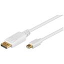 Goobay Mini DisplayPort adapterkaabel 1.2 52858, 1 m, Mini DisplayPort pistik, DisplayPort pistik, kuldkattega &uuml;hendused