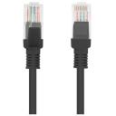 Lanberg patch kaabel CAT.6 UTP PCU6-10CC-0150-BK, 1.5 m, must, RJ-45 - isane, UTP, vormitud, takistusteta