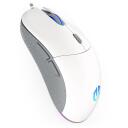 Endorfy GEM Plus Onyx White pele, EY6A011, 19000 DPI, 6 pogas, USB Type-C, Kailh GM 8.0, RGB apgaismojums