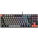 Tracer Mehāniskā tastatūra TRAKLA47373, 1.5m, 87 taustiņi, krāsains apgaismojums, 8 multivides taustiņi, WinLock, Anti ghosting