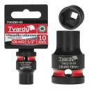 Ударная головка 1/2" 6PT 10mm CR-MO Tvardy T00210-10