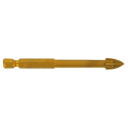 Glass drill bit round shank application specific 6mm Tivoly