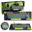 Media-Tech Mehāniskā tastatūra 60% RED CORE MX60 MT1260, 68 taustiņi, USB-C, 25 taustiņu anti-ghosting, RGB apgaismojums