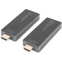Digitus 4K Bezvadu Video Papla&scaron;inātājs DS-55323, 30 m, DC 5 V, bezvadu, melns/sudrabs