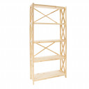 Lentynėlė, ALEX 5, 80x31xH161cm natūralus, AW202, HOME4YOU