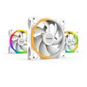 Be Quiet Arvutikorpuse ventilaator LIGHT WINGS WHITE BL100, 120mm, 70.53m&sup3;/h, 20.6dB(A), 3 ventilaatorit