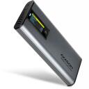 Axagon SSD korpusas EEM2-SD2 USB-C 10Gbps, M.2 NVMe/SATA, metalinis, 96 x 42 x 12 mm