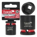 Impact Socket 1/2" 6PT 20mm CR-MO Tvardy T00210-20