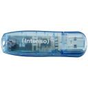 Intenso USB atmintinė 3502450 4 GB, USB 2.0, Skaitymo greitis 28 MB/s, Ra&scaron;ymo greitis 6.5 MB/s, Mėlyna