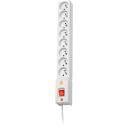 Lestar Pārsprieguma aizsargs LX 810 1966004079, 8 ligzdas, 1,5m, 230V, 10A, pelēks, slēdzis, aizsardzība pret pārslodzi