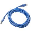 Lanberg USB 3.0 AM-AF Pikendus CA-US3E-10CC-0030-B, 3 m, sinine, USB A isane, USB A emane