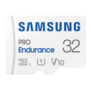 microSDHC memory card 32 GB UHS I U1 V10 Class 10 with SD adapter PRO Endurance MB-MJ32KA/EU White Samsung