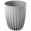 Lamela Цветочный горшок Mira 9279050, 145mm, 172mm, 1.5L, круглый, серый, пластик