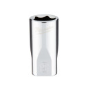 &frac14;&Prime;HROMĒTI UZGRIEŽŅU SKRŪVĒ&Scaron;ANAS UZGAĻI AR ČETRIEM PLAKANIEM&trade; SĀNIEM, 1/4 DRIVE SOCKET - METRIC STANDARD - 9 MM, 4932478317 MILWAUKEE