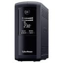 Cyberpower UPS, VP1000ELCD, 1000 VA, 550 W, 4 x jauda, 1 x USB, 1 x RS-232, AVR, LCD displejs, akumulators