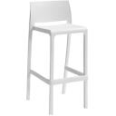 Bica Садовый барный стул Volga Stool 65 16310, 50x49x89см, белый, 3.60кг, 100% произведено в Италии, прочный