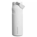 Termopudele ar salmiņu Stanley The IceFlow Bottle Flip Straw 2.0 2811283144 0,7L balta