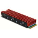 Axagon SSD jahuti M.2 CLR-M2, 76 x 24 x 10 mm, punane, 3 soojusjuhtivad padjad, paigaldusmaterjal, kruvikeeraja