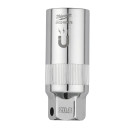 ⅜″ UZGRIEŽŅA MAGNĒTISKA AIZDEDZES SVEČU MUCIŅA, 3/8” DRIVE 20.8MM MAGNETIC SPARK PLUG SOCKET, 4932480678 MILWAUKEE