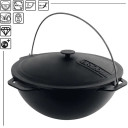 Āzijas čuguna katls ar čuguna vāku, 15L, ТМ, 400mm; BC-KA15-1 BRIZOLL