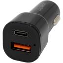 Sbox Auto lādētājs CC-038, 12-24V, TYPE-C PD 3.0 5V/3A, 9V/2.22A, 12V/1.67A, USB-A QC 3.0 5V/3A, 9V/2A, 12V/1,5A, 38W