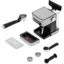 Adler Espresso aparatas CR 4410, 850 W, 15 bar, 1.6 L, juodas, integruotas ekranas, garų vamzdis, lengva naudoti