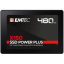Emtec SSD 2.5 Sata X150 480GB Power Plus ECSSD480GX150, 480GB, līdz 520 MB/s, līdz 500 MB/s, SATA III 6 Gb/s, 2 000 000 stundu