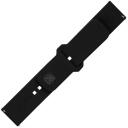 Fixed Sporta siksna komplekts ar ātru atbrīvo&scaron;anu 22mm, 160-235 mm, melna, silikons