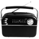 Manta Kaasaskantav raadio RDI918B, 5W RMS, Bluetooth 5.0, MP3, AUX, MicroSD kuni 32GB, USB, 110-20000Hz, kuni 10h aku t&ouml;&ouml;aeg