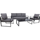 Komplekts LEIPZIG dīvāns, 2 krēsli, galds 77681 HOME4YOU