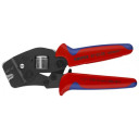 Pa&scaron;regulējo&scaron;as krimpē&scaron;anas knaibles vadiem, Knipex, 97 53 08 SB, 0.08 - 10 mm&sup2;, kvadrātveida profils, vieglas un ergonomiskas.