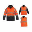 Светоотражающая куртка, оранжевого цвет, размера XXL, P-98-OR-XXL