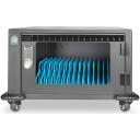 Digitus Ratiņi DN-45007, 16 porti, USB-C, melns, 2 bremzes, 4 riteņi