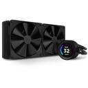 Nzxt CPU jahuti RL-KN28E-B1, 12V, 2x140mm ventilaatorid, 2.75mmH2O, FDB, RGB ventilaatorid, 6-aastane garantii