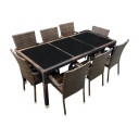 Комплект садовой мебели со столом и 8 стульями 9104415 BESK