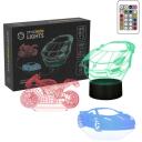 Manta Dekoratīvā lampa SNL120RGB, 5W, 15.6cm, 10cm, 15.7cm, 3xAA, 5V, 2m, 16 krāsas, tālvadība