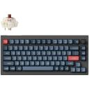 Keychron Klaviatuur V1M-D3 RGB, 75%, 2.4 GHz, Bluetooth 5.1, mehaaniline, PBT klahvid, 4000 mAh aku