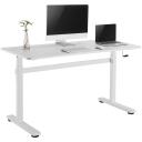 Maclean istu-seisa k&auml;sitsi reguleeritav laud ER-401W, 70-117cm, 140x60cm, 40kg, reguleeritav tugi, komplektis montaažitarvikud