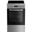 Beko Keraminė viryklė FSM57300GX, 4 zonos, 7 režimai, 55l, A, elektrinė grilio funkcija, lengva valyti