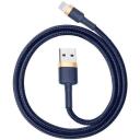 Baseus Cafule Lightning kaabel CALKLF-CV3, 2m, 1.5A, 480Mbps, vastupidav korpus, sinine v&auml;rv