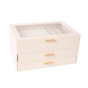 Juvelierizstrādājumu kastīte SEZANE 26,5x18xH13,5cm, balta 85577